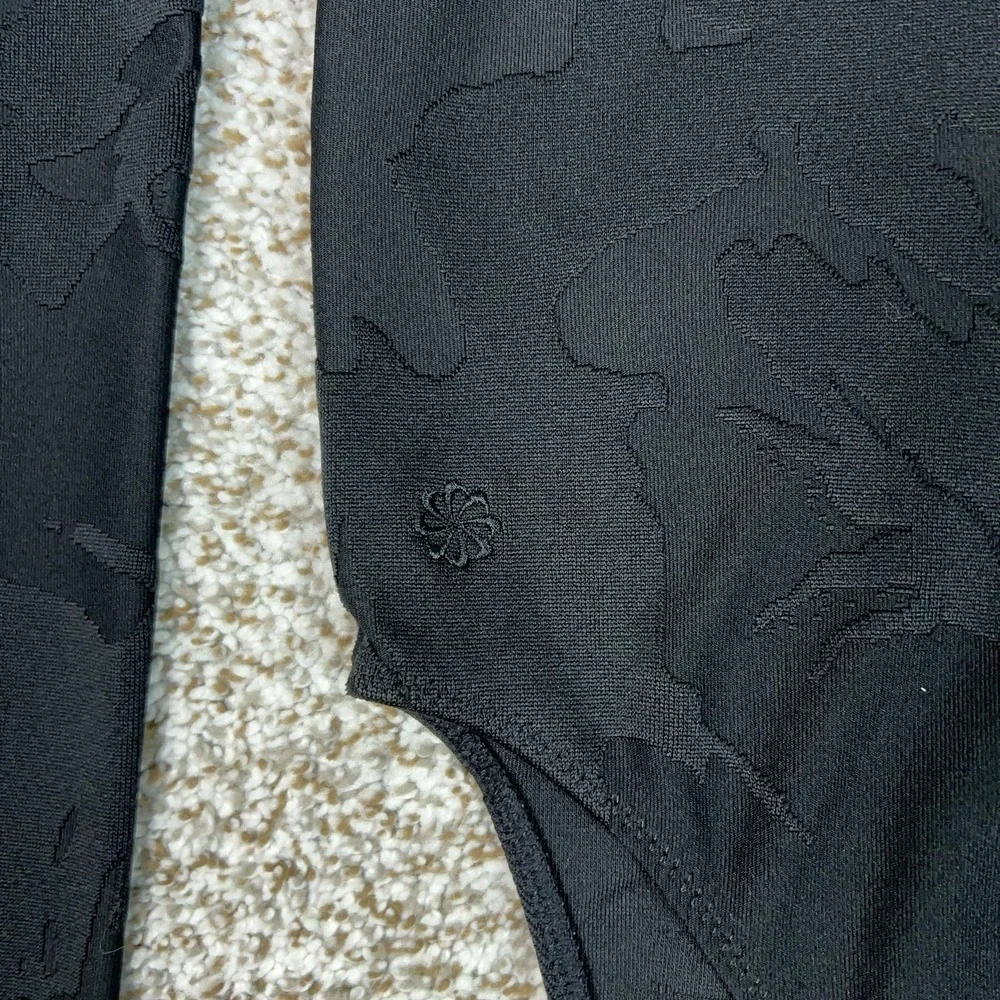 Nike Bodysuit Womens XS Black Tech Pack Dri FIT ADV Jacquard Long Sleeve Sport